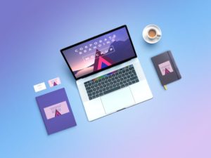 Read more about the article Corporate Branding Free Mockup with MacBook