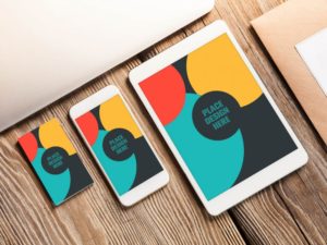 Read more about the article Tablet iPhone and a Business Card Free Mockup