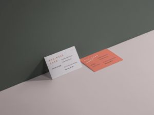 Read more about the article Perspective Business Cards Showcase Free Mockup