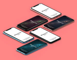Read more about the article Isometric iPhone XR Showcase free PSD