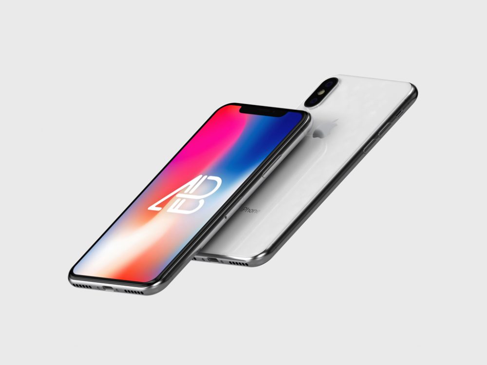 You are currently viewing Floating black or white iPhone X free PSD