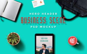 Read more about the article Set of Hero Image Scenes free PSD