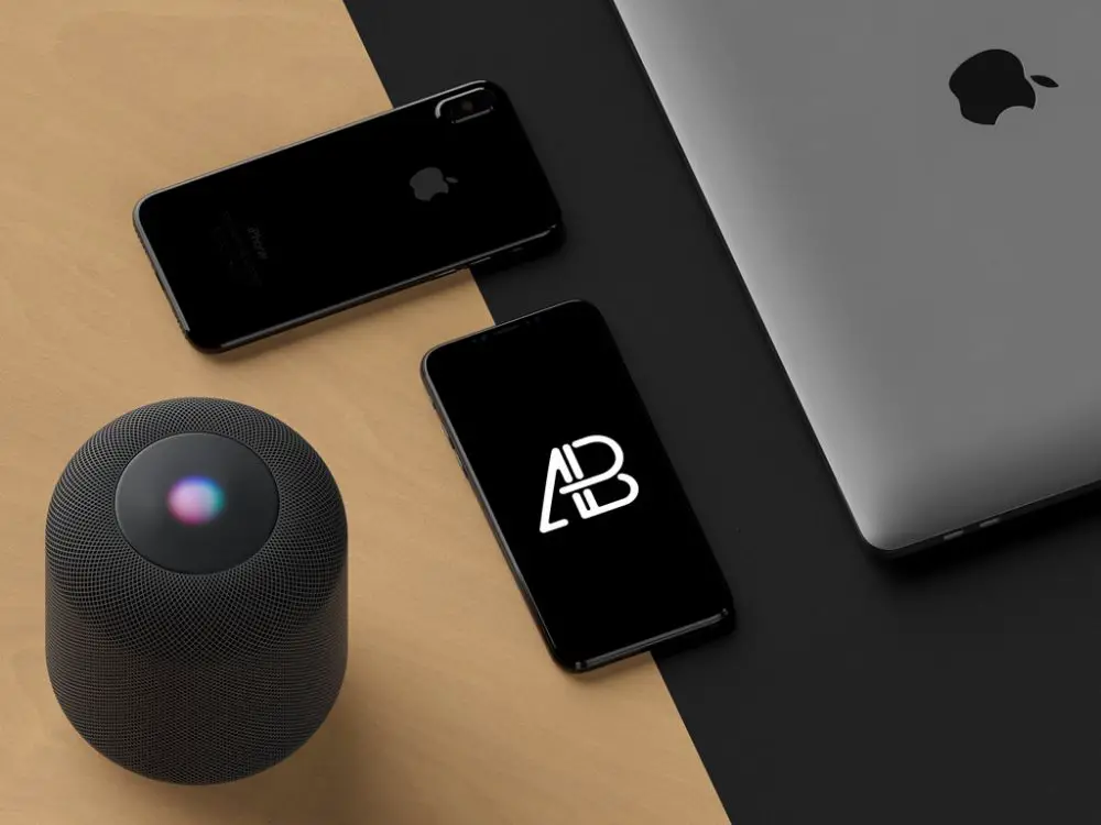 Read more about the article iPhone X with HomePod free PSD