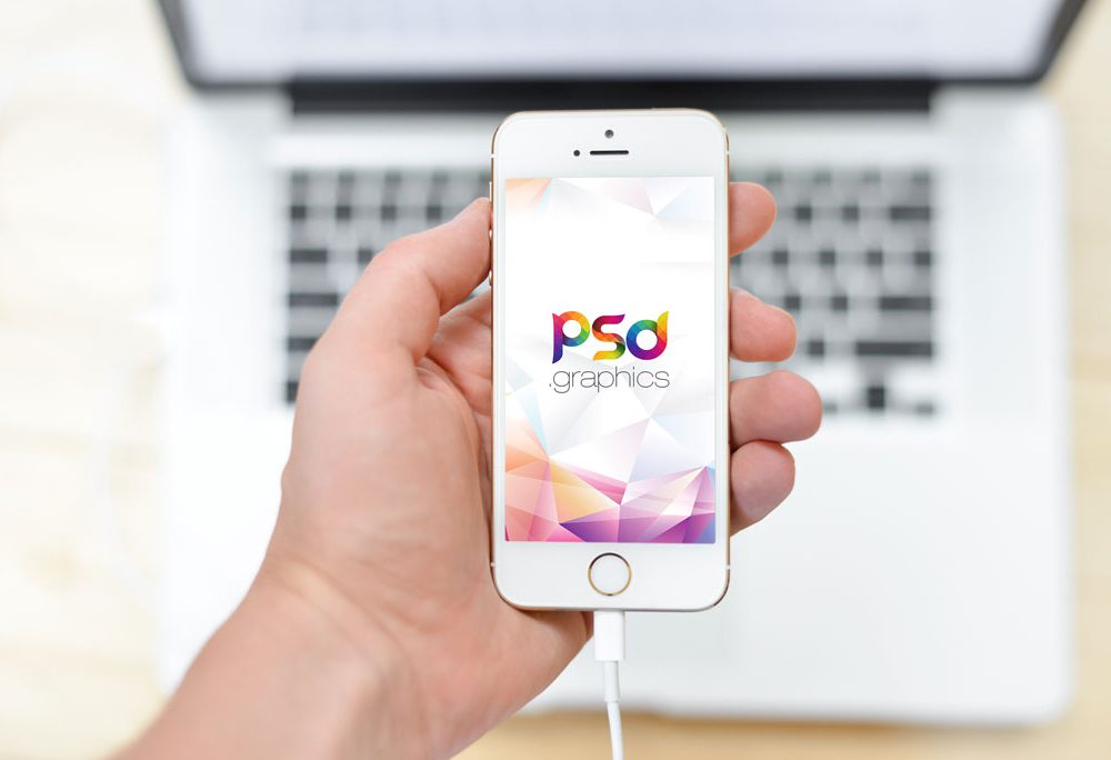 You are currently viewing White iPhone in Hand free PSD