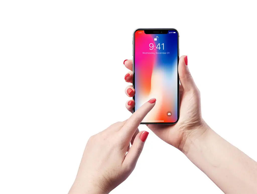 Read more about the article iPhone X in female Hand free PSD