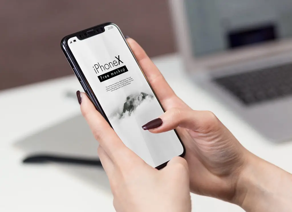 Read more about the article iPhone X in Office Set free PSD