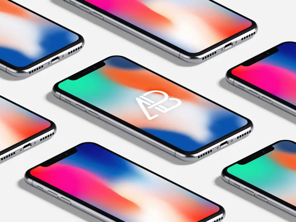 Read more about the article Isometric iPhone X free PSD