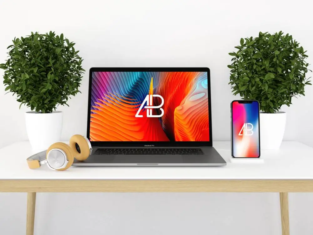 You are currently viewing MacBook Pro Desk Scene free PSD