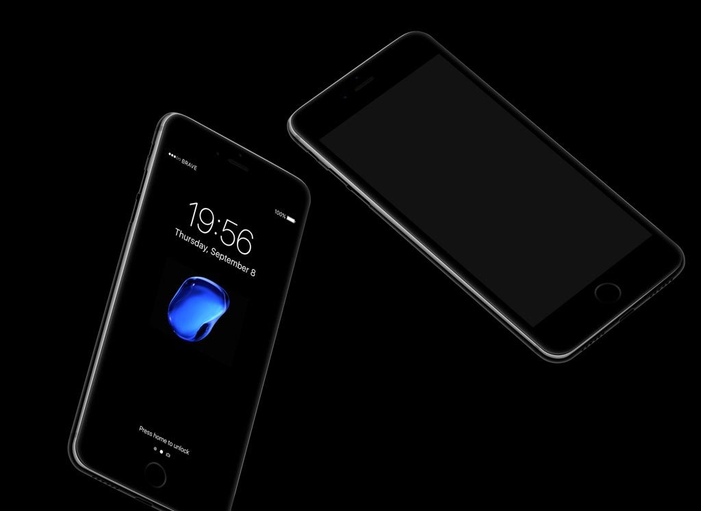 Read more about the article Floating iPhone 7 Jetblack  free PSD