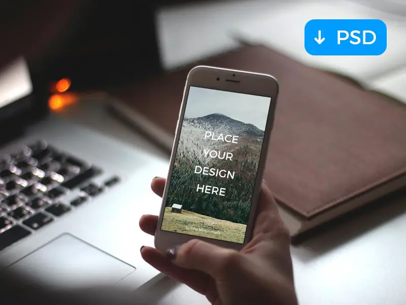 You are currently viewing iPhone in a woman hand free PSD