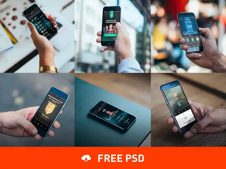 Read more about the article A set of iPhone 6 Photorealistic free PSD Mockups