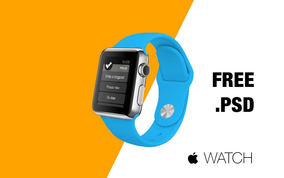 Read more about the article Apple Watch with custom wrist band color Mockup