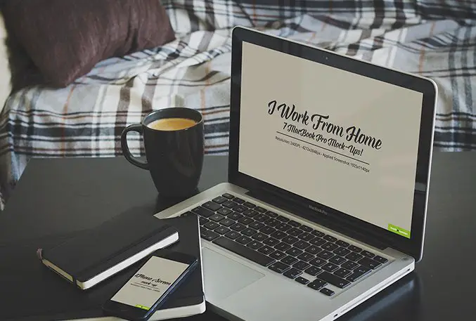 Read more about the article MacBook beside Bed Mockup