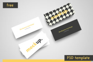Read more about the article Slim Business Card free PSD Mockup