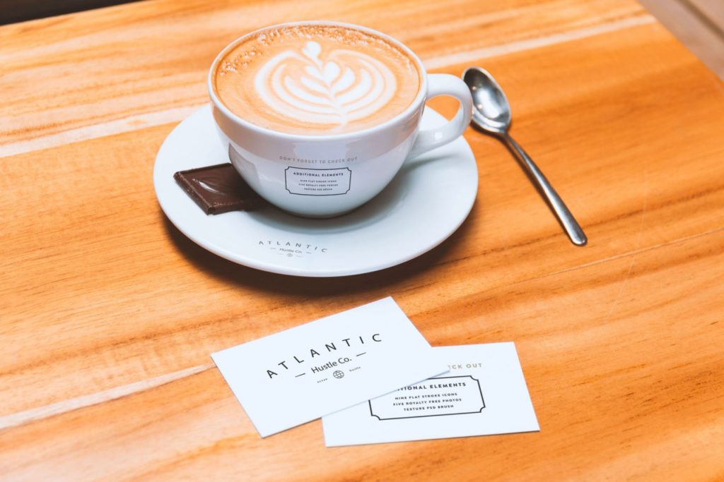 Business Card and Coffee Mug Mockup