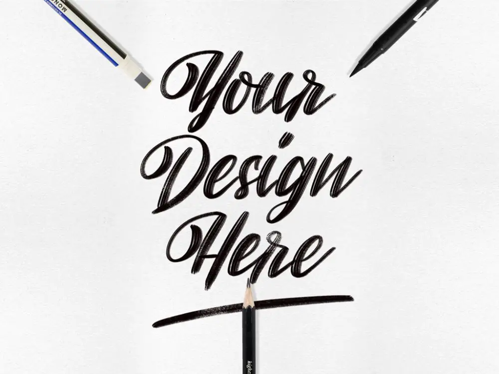 You are currently viewing Lettering Presentation free PSD Mockup