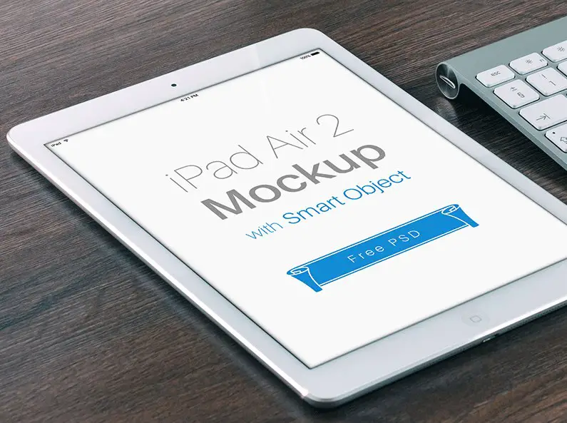 You are currently viewing iPad Air with four filters Mockup