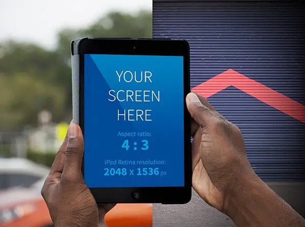 You are currently viewing outdoor iPad mockup