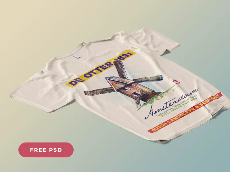 T-Shirt Mockup PSD For Free