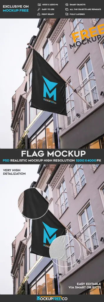 Freebie Hanging Flag Template