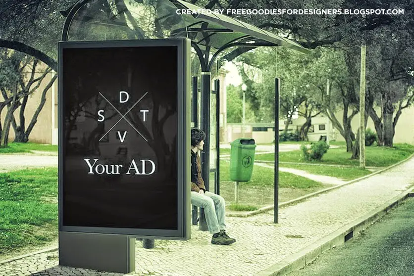 You are currently viewing Bus Stop Advertising Poster Mockup