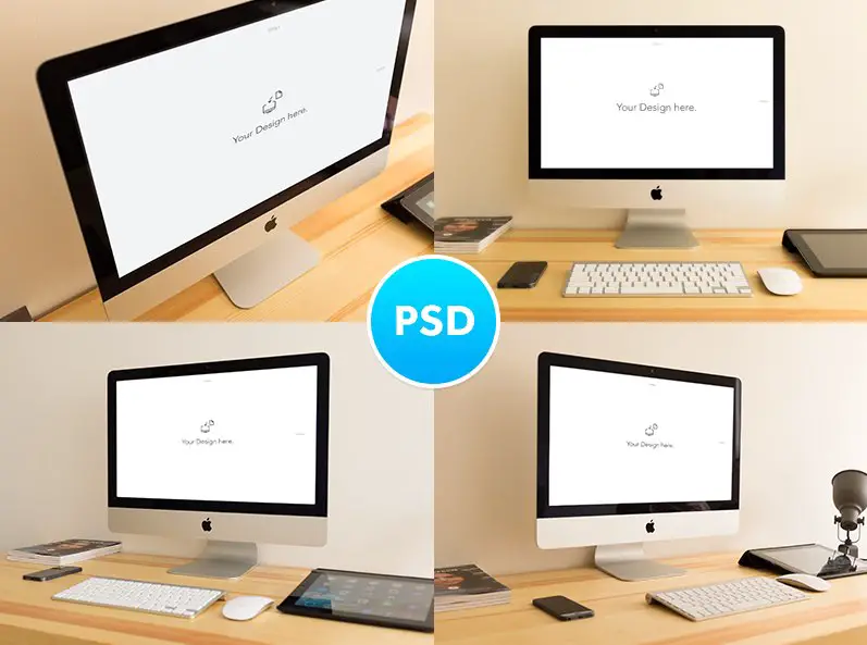You are currently viewing iMac on Desk Mockup