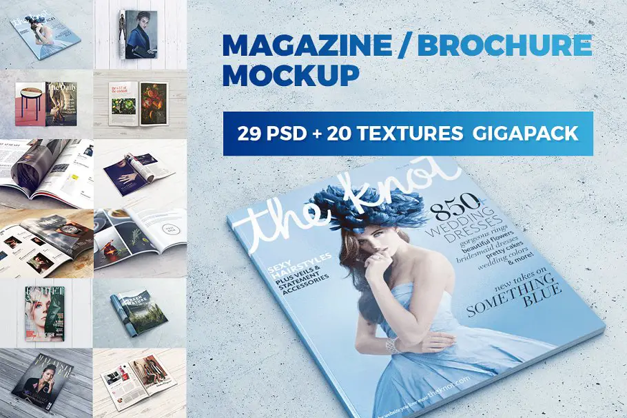 Magazine - Brochure MockUp GigaPack