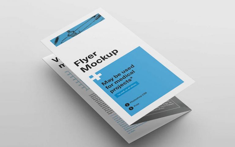 Tri-Fold Flyer PSD Mockup
