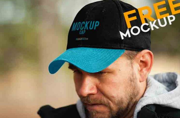 Man Wearing Cap Mockup
