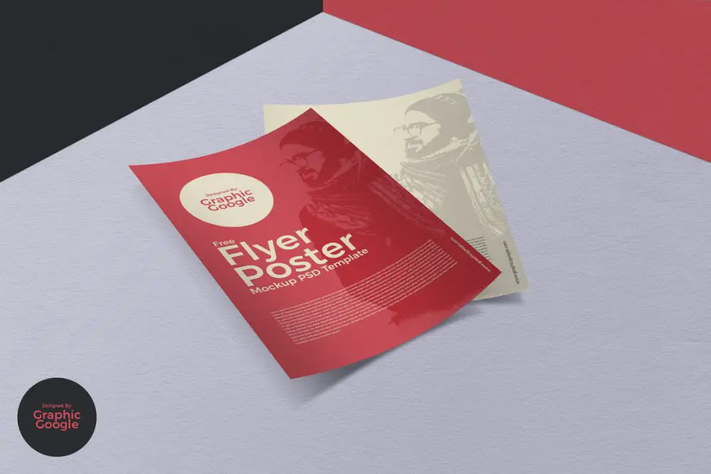 Realistic Flyer Poster Mockup