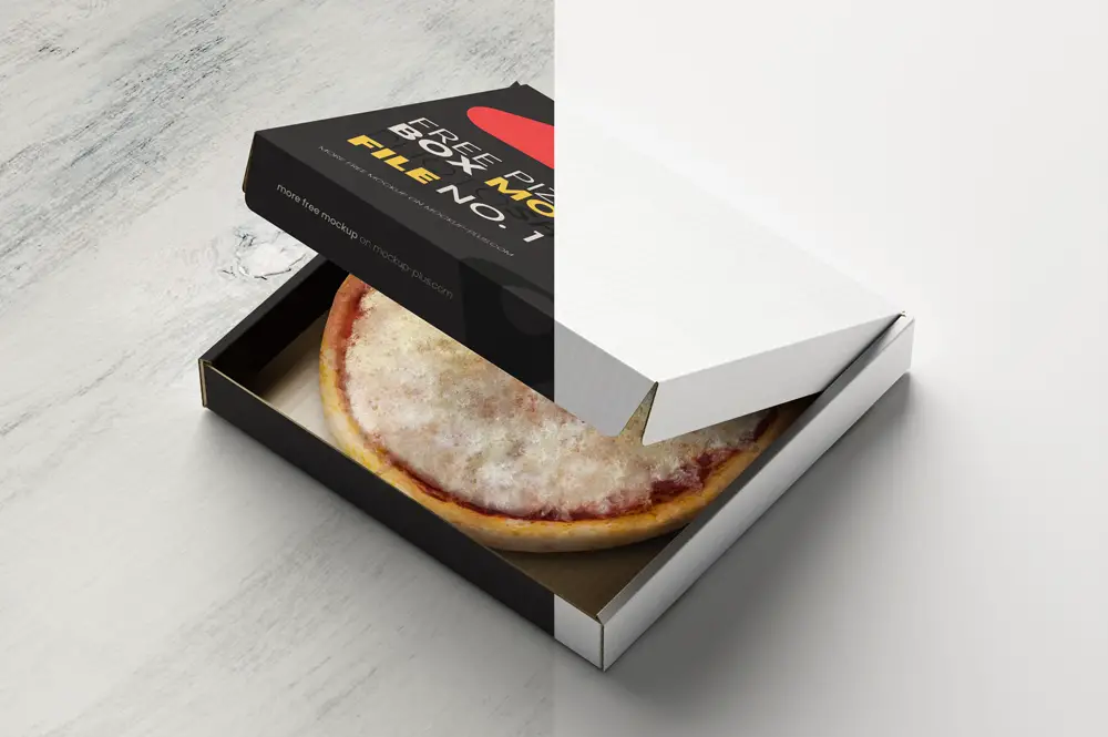 Pizza box free mockup